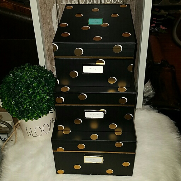 Kate spade nesting boxes scattered dots set - Picture 2 of 5